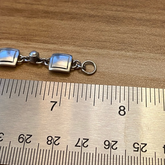 Pearl and 925 sterling silver Baroni Bracelet - Picture 8 of 9